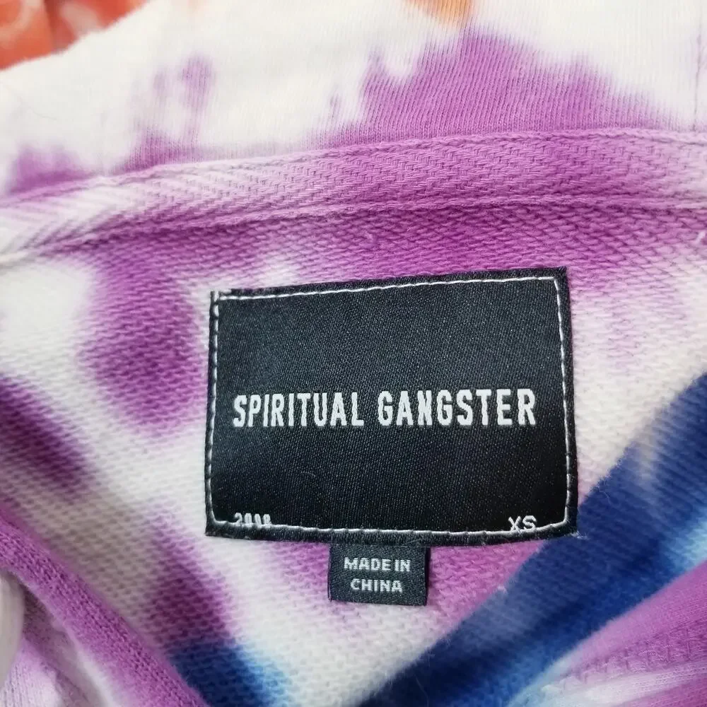 Spiritual Gangster x Peloton Unisex Tie Dye Hoodie Pullover Sweater